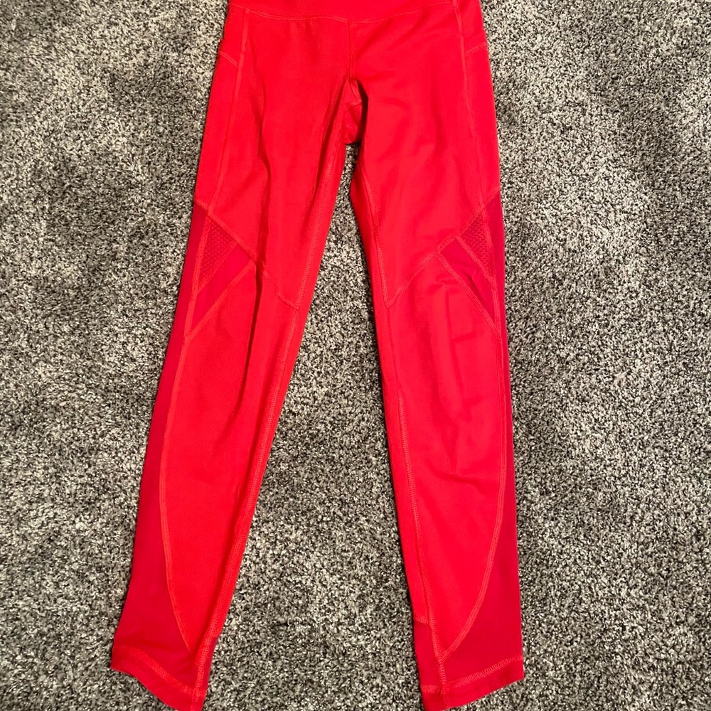 RED FILA SPORT LEGGINGS